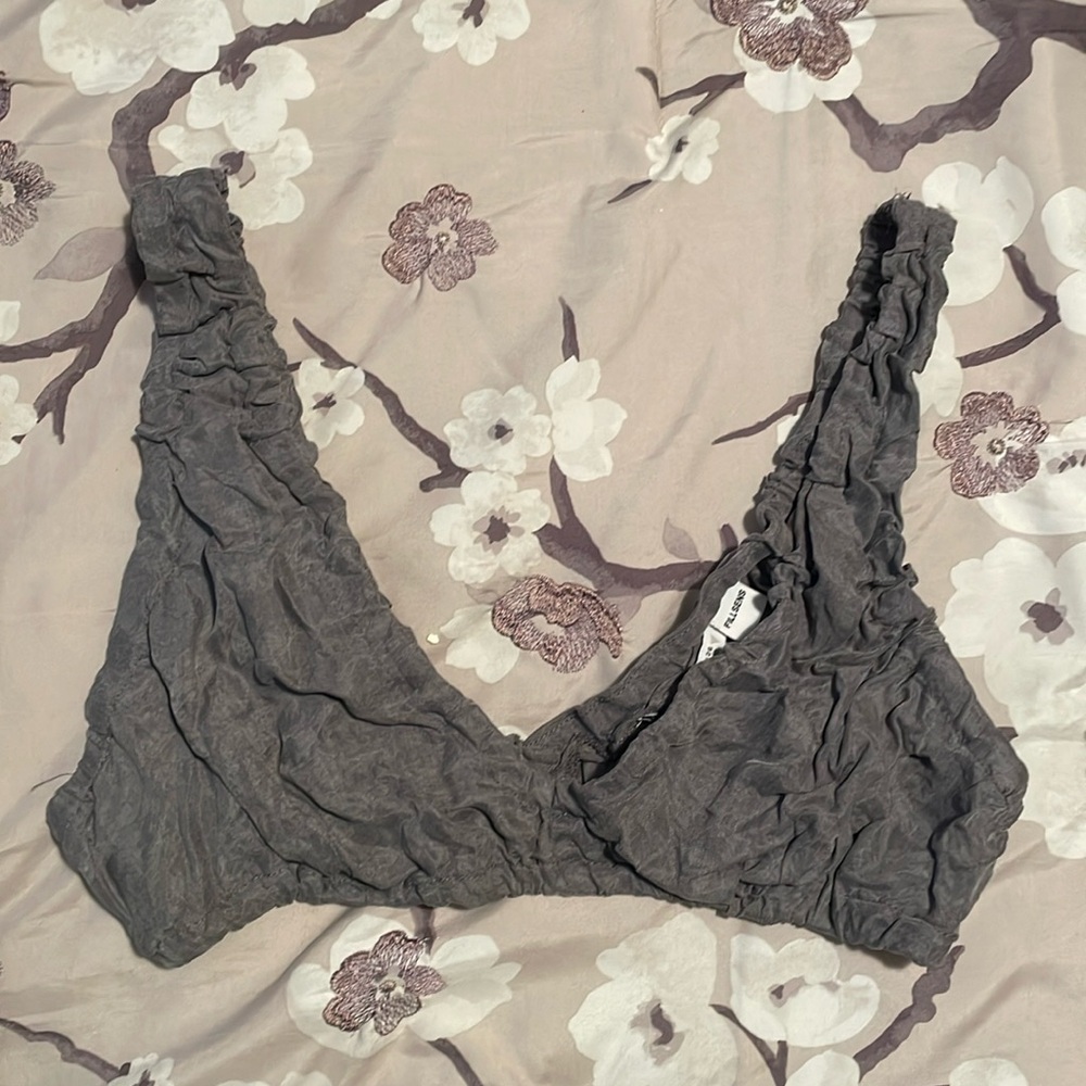 Zara gray bralette/top